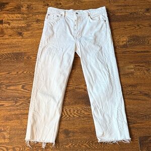 Citizens Of Humanity Cream Denim Jeans